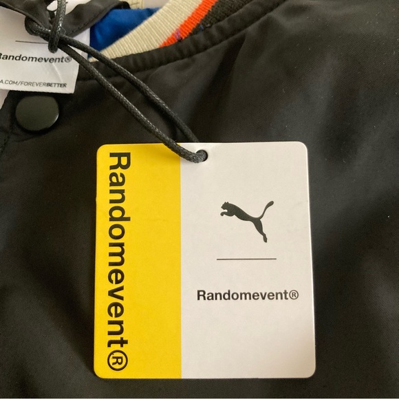 PUMA x Randomevent Men Large Puma Black Bomber NEW $180 - Picture 13 of 14
